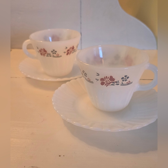 Termocrisa Other - Vintage Termocrisa Mexico Opaque milk glass teacup and saucer Set